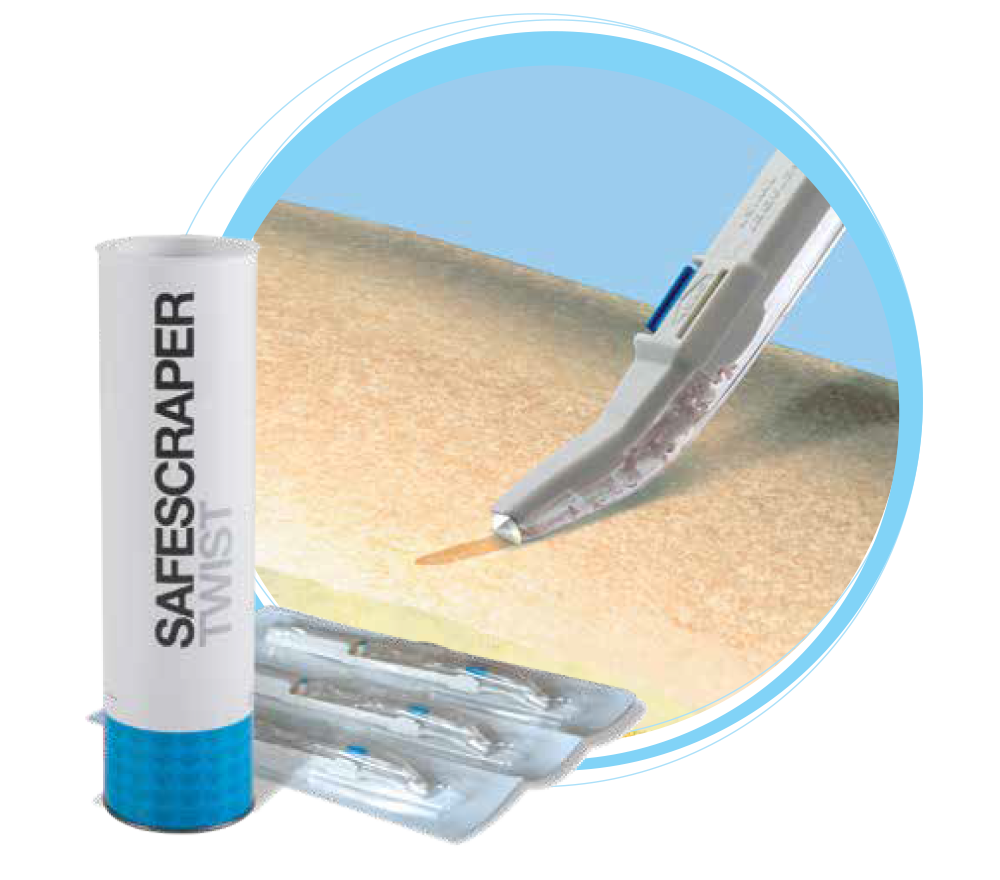 SAFESCRAPER™ TWIST Cortical Bone Collector